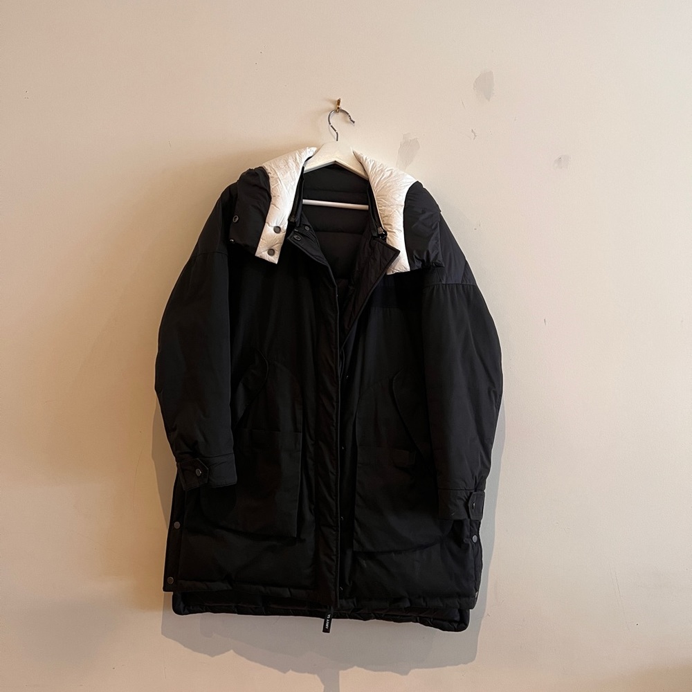 Yves Salomon - Army Reversible Black Down Doudoune Jacket